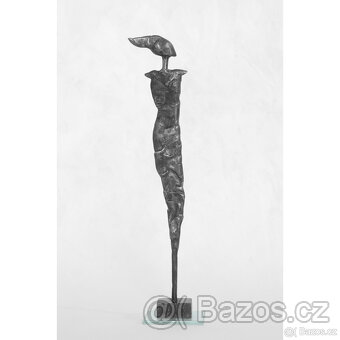 Kolekce 5 dívek - sada cínových soch dekorace kov - 4