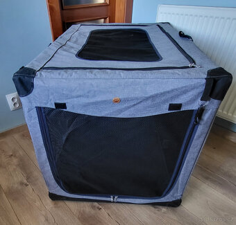 Přepravka pro psy nylon šedá XXL - 4