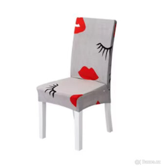 7kusů Potahy na židle, Elastický na židli, Strečové napínací - 4