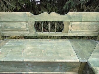 Rohová vidiecka lavica - L40 - 4