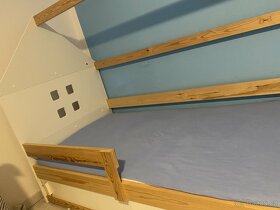 Domečková postel s matrací a roštem - 4