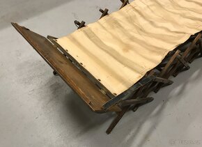 prodám starožitné rozkládací lehátko Cabinetta - 4