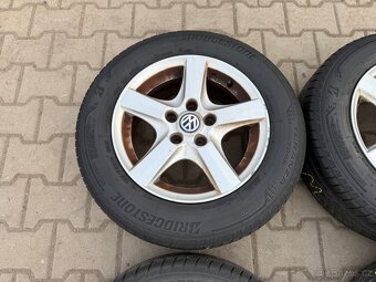 4x al kola 5x112 15 + pneu letní 195/65 R15 - 4