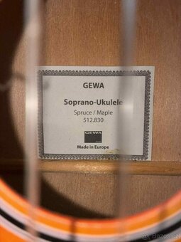 SOPRANOVE UKULELE GEWA+LADIČKA - 4