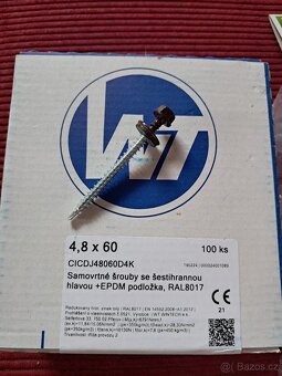 Šroub střešní, samovrtný podložka distanční - 4