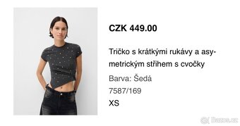 Tričko Bershka - vel.XS - 4