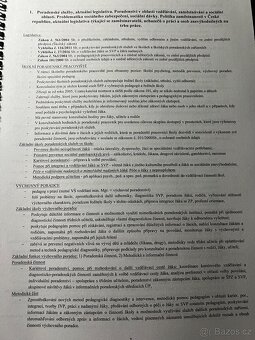 Speciální pedagogika - státnicové otázky + kniha (etopedie) - 4