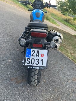 Honda CL500 – Candy Caribbean Blue Sea + Travel sada - 4