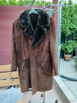 Retro pánský velurový kožich vel.54 - 4