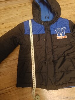 Zimní bunda Lupilu+ džínové kalhoty vel 110/116 - 4