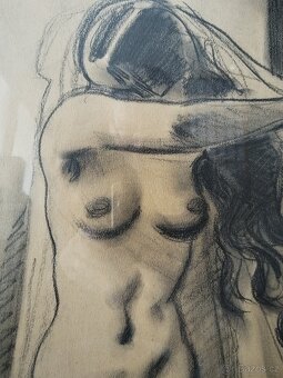 obraz DÍVČÍ AKT, sign. Jaroslav Štika 1933 - 4