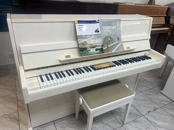 Bílé pianino Reiger Kloss se zárukou 5 let, doprava zdarma. - 4