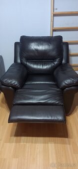 Kožená pohovka + 2 křesla - 4