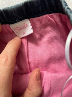 Kalhoty dívka podšité bavlnou vel.98 - 4