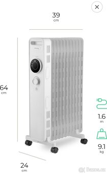 Olejový radiátor/přímotop/topení - 4