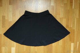 Černá dívčí bavlněná sukně, sukýnka vel.152 - 4