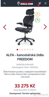 kancelářská židle Humanscale Freedom - 4