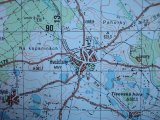 Vojenská tajná mapa ČSLA Rožmitál Brdy voj.prostor Jince - 4