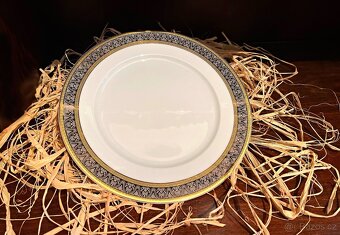 Dekorativní Porcelánový talíř zlacený dekor značený Thun - 4