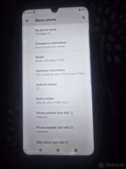 ZTE Smartphone Blade 10 (16 cm (6,3 palců) FHD+ displej, 64 - 4