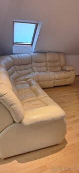 Prodám rohovou koženou sedací soupravu – Žatec - 4