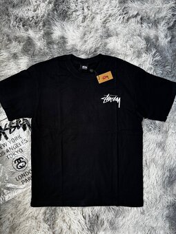 Stüssy bílé tričko whitedice velikost M - 4