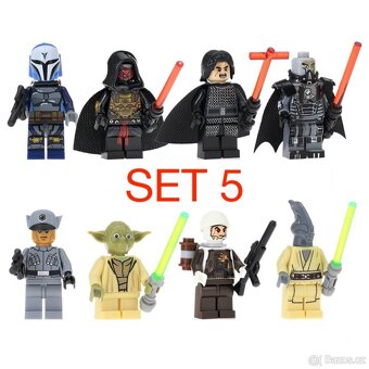 Rôzne figúrky Star Wars 3 (8ks) typ lego - nové - 4