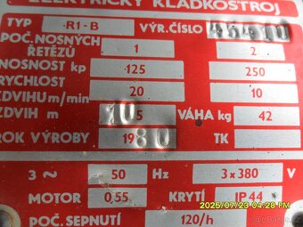 Eletridký kladkostroj - 4