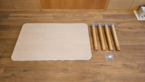 Rostoucí stůl Flexi obdélníkový 120 x 60 - buk, 38-58cm - 4