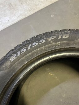 4ks ZÍMNÍ PNEUMATIKY PIRELLI WINTER SOTTOZERO 3 215/55/18 95 - 4