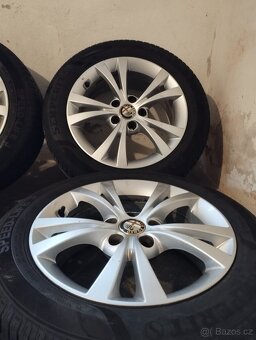 Hliníkové ráfky s letními pneumatikami 205/55 R16 5x110 Alfa - 4