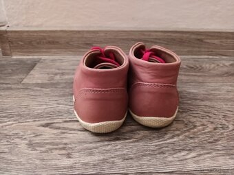 Dětské růžové polobotky na tkaničku, vel. 26 - 4