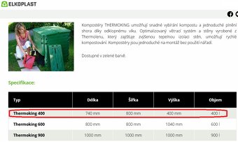 Nový kompostér THERMOKING 400L - 4