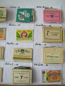 pivní etikety sbírka severní Čechy 20 pivovarů 2500ks - 4