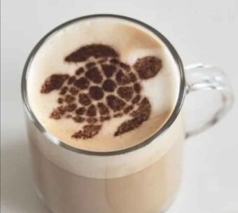 3D tisk - šablony na kávu - 4