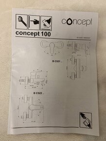 Baterie sprchova nastenna Concept 100 - 4
