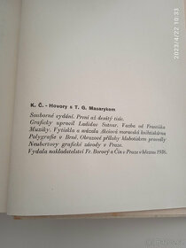 Karel Čapek Hovory s T.G.M. První vydání 1936 NABÍDNĚTE - 4