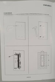 OMNIRES - Y termostatická vanová baterie podomítková 3-cestn - 4