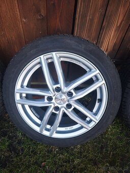 ALU kola Dezent 5x112 R17 s pneu 205/50 hankook - 4