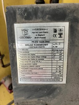 Krbová vložka Lechma - 18KW, Topení do vody + do místnosti - 4