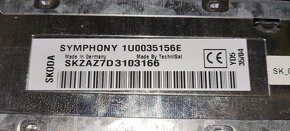 Originální autorádio SKODA Symphony CD Octavia - 4