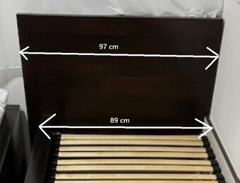 Postel z masivu - jednolůžko - 2x (80/200) - 4