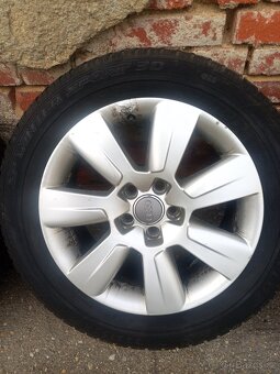 Alu original Audi 17" 5x112 pneu na vymenu - 4