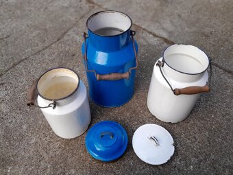 Staré smaltované bandasky - 3 ks - 4