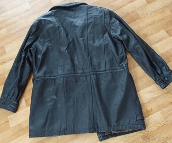 Pánská černá kožená bunda Leather Wear – vel XL - 4