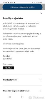 Ikea-Vesken-policový díl-nové - 4