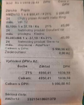 Chytrý prsten amazfit helio ring vel.12 - 4