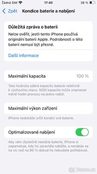 iPhone SE 128 GB černá 2022, nová baterie - 4