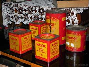 Staré reklamní plechovky MAGGI, MASOX - 4