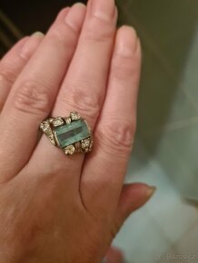 Prsten se Smaragdem a diamanty - 4